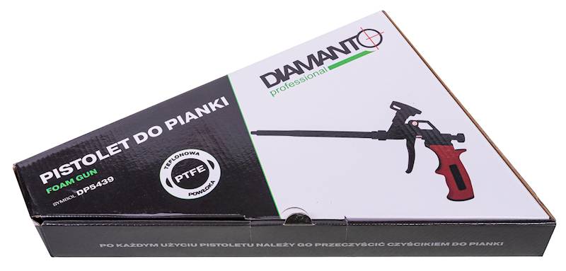 Pistolet metal.teflon. do pian i klejów DIAMANTO