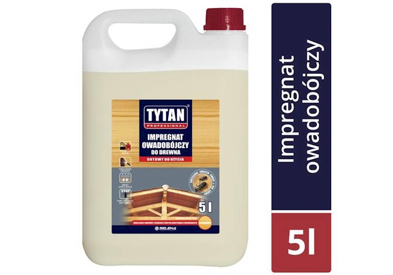 Impregnat do drewna owadobójczy Tytan 5L bezbarwny