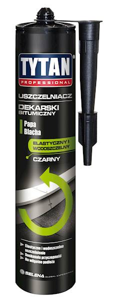 Uszczelniacz dekarski bitumicz. TYTAN czarny 310ml