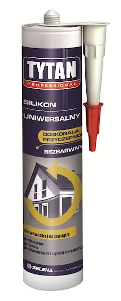 Silikon uniwersalny bezbarwny Tytan 280ml