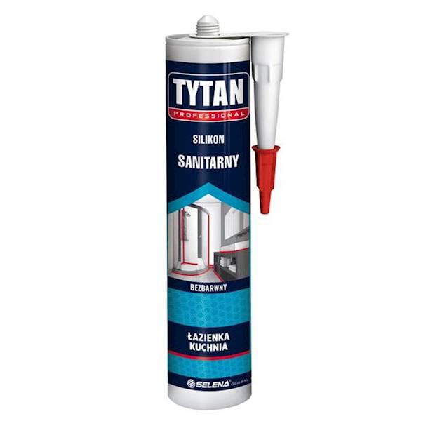 Silikon sanitarny bezbarwny Tytan 280ml