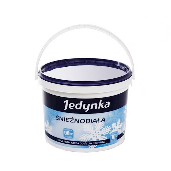 Farba emulsyjna wewn. JEDYNKA Śnieżnobiała 10L