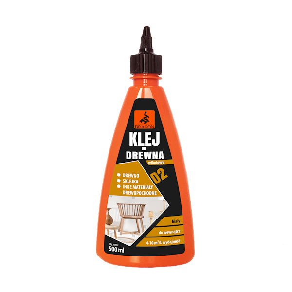 Klej do drewna wikolowy Dragon D2 0,5L