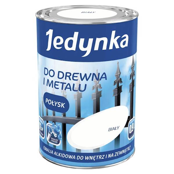 Emalia alkidowa Jedynka połysk biała 0,9L