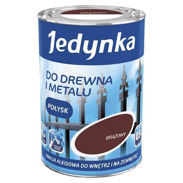 Emalia alkidowa Jedynka połysk brązowa 0,9L