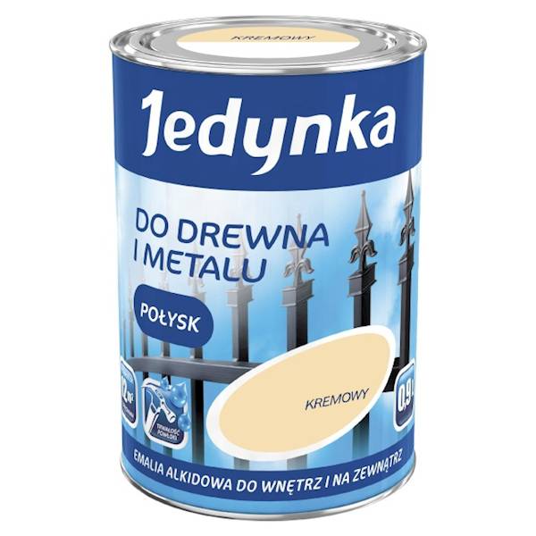 Emalia alkidowa Jedynka połysk kremowa 0,9L