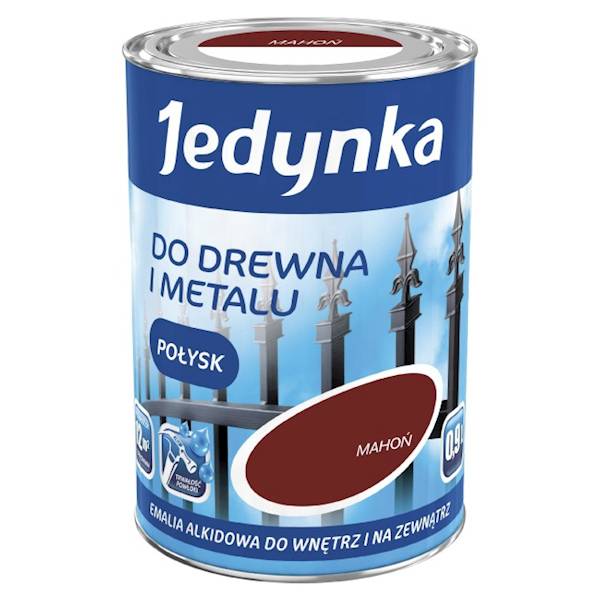 Emalia alkidowa Jedynka połysk mahoń 0,9L