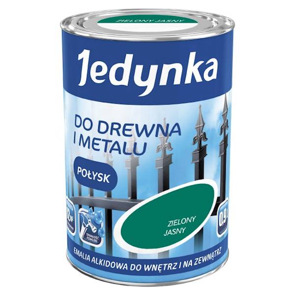 Emalia alkidowa Jedynka połysk zielona jasna 0,9L