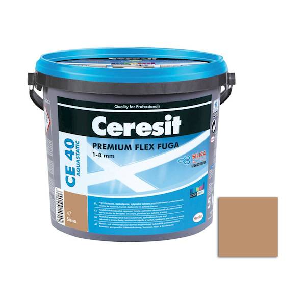 Fuga elastyczna Ceresit CE40 Aquast. Siena 5kg