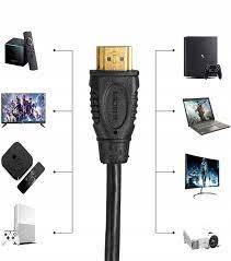 Kabel HDMI dwustronny 1,5m czarny, pozłacane wtyki
