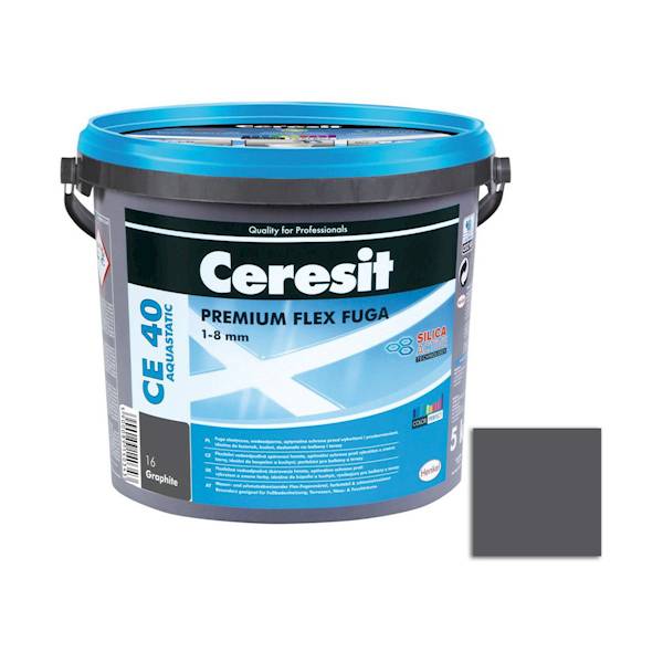 Fuga elastyczna Ceresit CE40 Aquast. Graphite 5kg