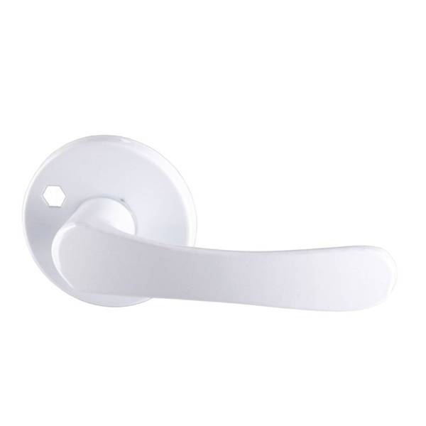 Klamka malowana drzwiowa pokojowa biała