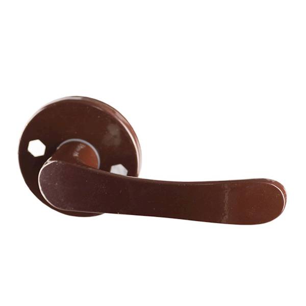 Klamka malowana drzwiowa pokojowa brązowa