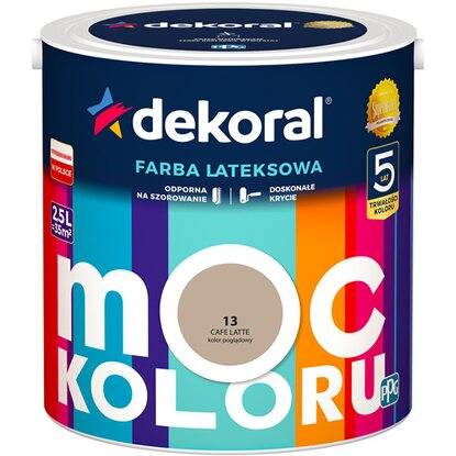 Emulsja Dekoral Moc Koloru cafe latte 2,5L