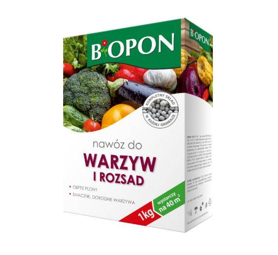 Biopon Nawóz do warzyw i rozsad 1kg granulat