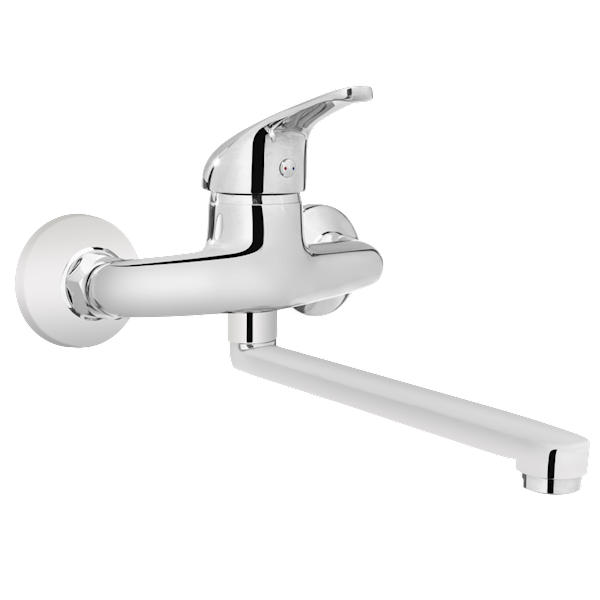 Bateria zlewozmyw.ścienna Invena PEREA 45mm 20cm