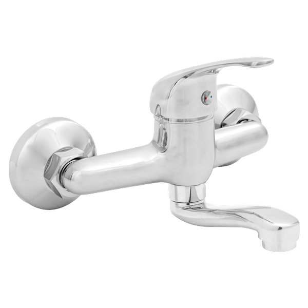 Bateria zlewozmywak.ścienna Invena MITRIS 15cm