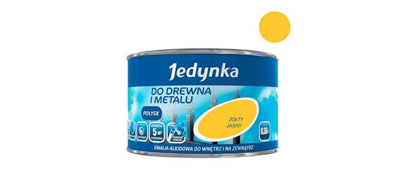 MFB@Emalia alkidowa Jedynka połysk żółta jas.0,36L