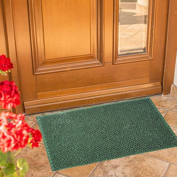 Wycieraczka gumowa Trawka zielona,czarna 40x60cm