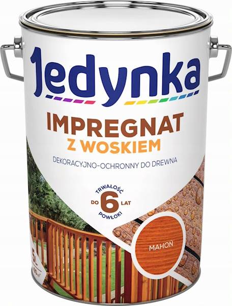 Impregnat do drew. Jedynka z wosk. mahoń 5L