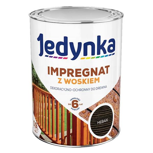 Impregnat do drew. Jedynka z wosk. heban 0,9L