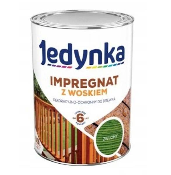 Impregnat do drew. Jedynka z wosk. zielony 0,9L