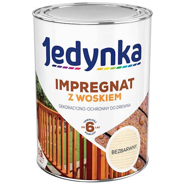 Impregnat do drew. Jedynka z wosk. bezbarwny 0,9L