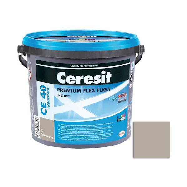 Fuga elastyczna Ceresit CE40 Aquast.Cementgrey 5kg
