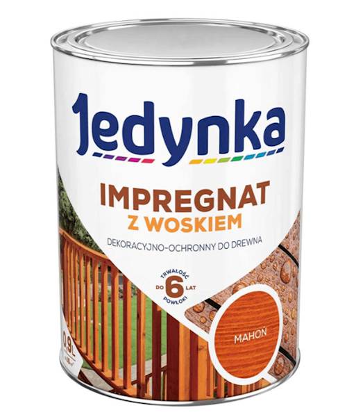 Impregnat do drew. Jedynka z wosk. mahoń 0,9L