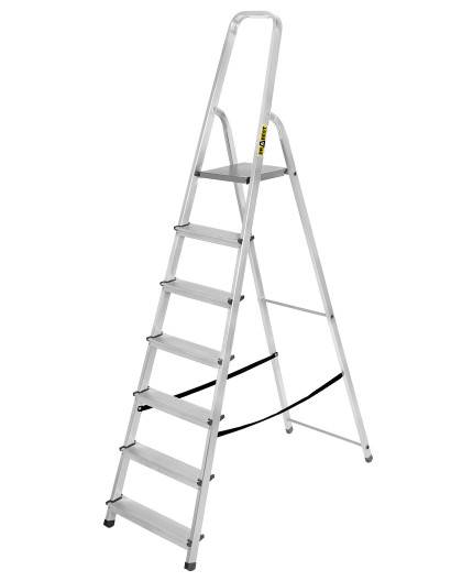 Drabina aluminiowa dom.Drabest 6+1st.140/215/340cm