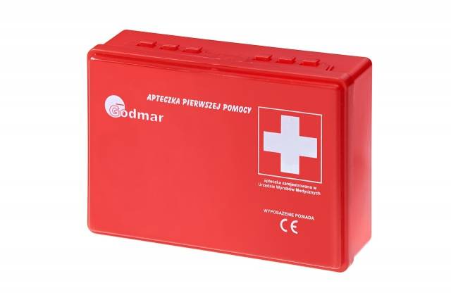 Apteczka samochodowa plast.Godmar Zestaw mały E-02