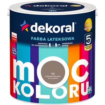 Emulsja Dekoral Moc Koloru kawowa pralinka 2,5L