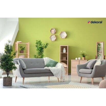 Emulsja Dekoral Moc Koloru groszkowy pastelowy 5L