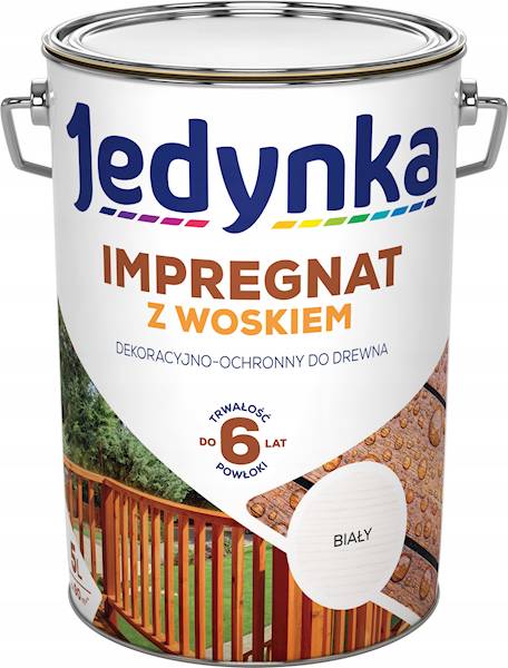 Impregnat do drew. Jedynka z wosk. biały 5L