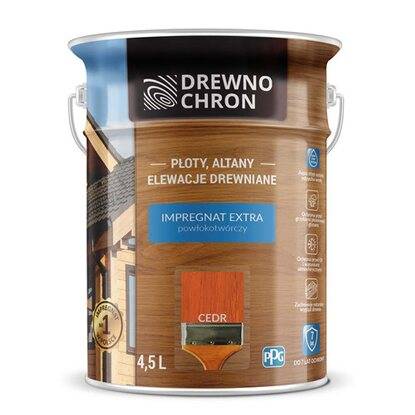Impregnat do drew.Drewnochron Extra cedr 4,5L