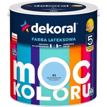 Emulsja Dekoral Moc Koloru niezapominajka 5L
