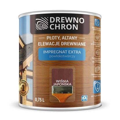 Impregnat do drew.Drewnochron Extra Wiśnia j.0,75L