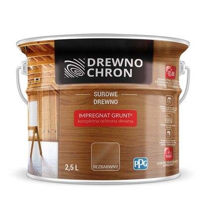 Impregnat gruntujący Drewnochron bezbarwny 2,5L