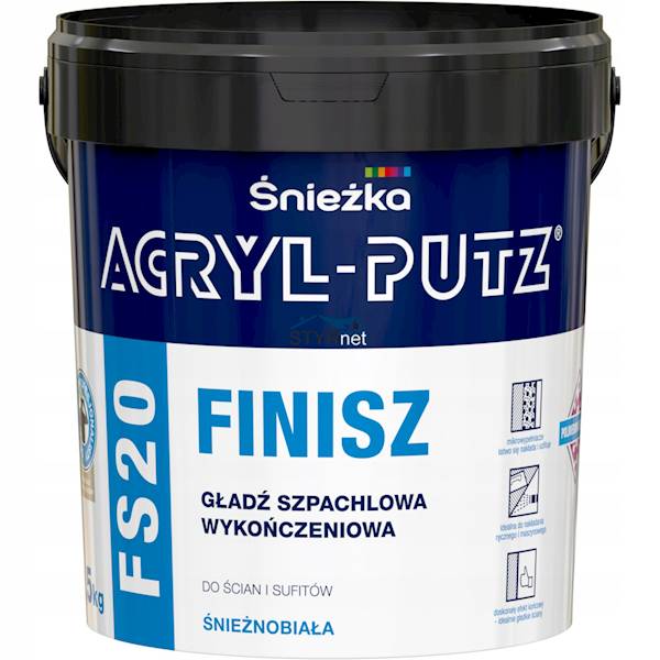 Gładź szpachl.Śnieżka Acryl Putz Finisz FS20 1,5kg