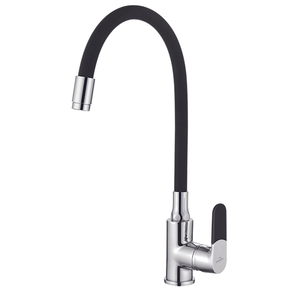 Bateria zlewozmywakowa stojąca Invena Joga czarna