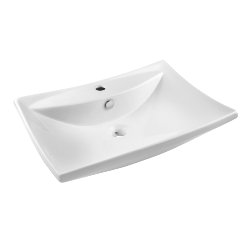 Umywalka nablatowa Invena Izyda prost.61x45cm otw.