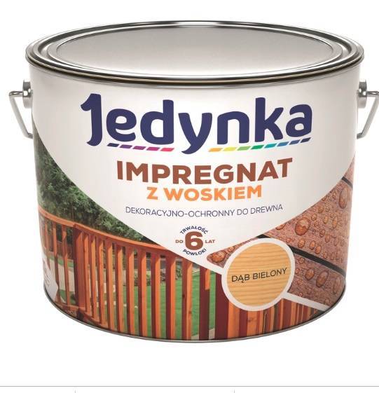 Impregnat do drew. Jedynka z wosk. dąb biel.2,5L