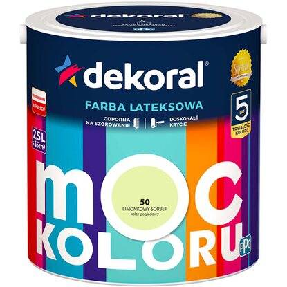 Emulsja Dekoral Moc Koloru limonkowy sorbet 2,5L