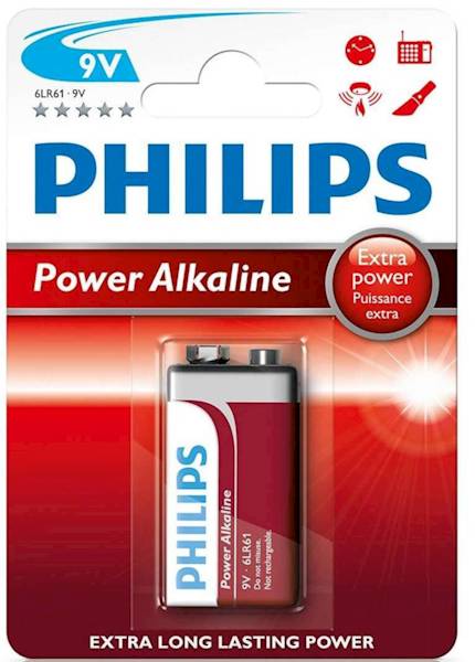 Bateria alkaliczna Philips 9V 6LR61P1B/10