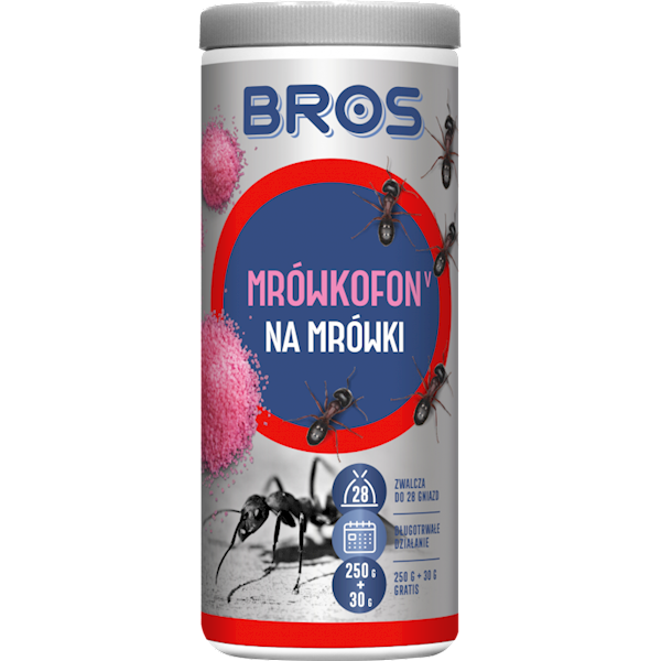 Bros Mrówkofon Granulat zwalczający mrówki 250g