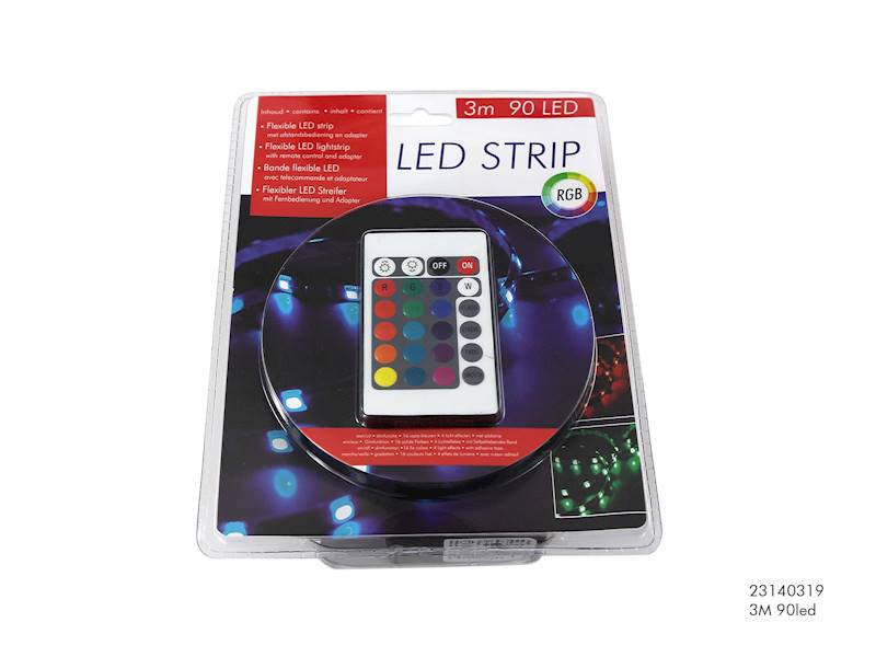 LED taśma, 90 diod, 3m / LED striplight rbg 3 M 9035 8712442104964 / 23140319
