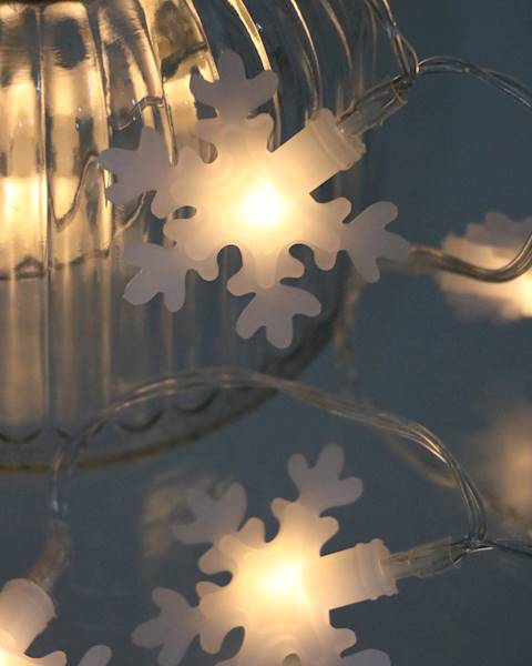 Lampki ledowe śnieżynki 10 diod / LED Snowflake 10 pcs warm light 8712442083498 / 23120039