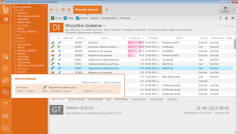 Program Insert Gestor Nexo PRO 3st.