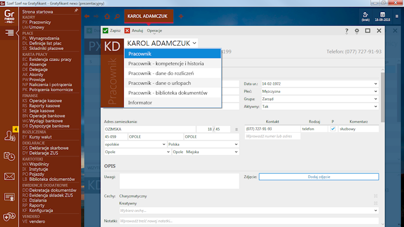 Program Insert Gratyfikant Nexo PRO