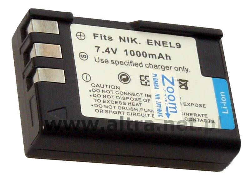 AKUMULATOR ZOOM EN-EL9 1000mAh